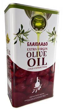 Олія соняшниково-оливкова Елаіоладо &Epsilon;&lambda;&alpha;&iota;ό&lambda;&alpha;&delta;&omicron; Extra Virgin 5L ж/б 125 фото