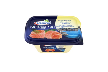 Крем-сир плавлений із лососем норвезький Млекпол Mlekpol norweski 150g 0150 фото